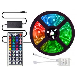 TAŚMA LED WODOODPORNA 5M RGB LED 5050 KOLOR+ BIAŁY