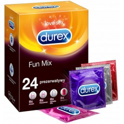 Durex Fun Arouser Pleasuremax Elite Truskawka 24 sztuki