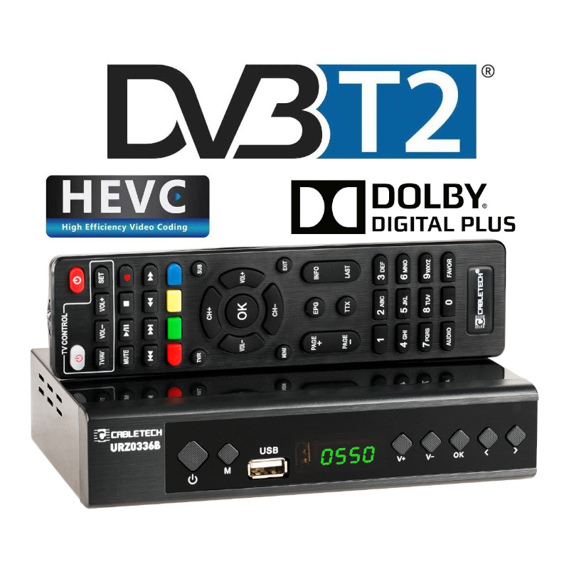 Tuner DVB-T2/C HEVC H.265 Cabletech dekoder cyfrowy