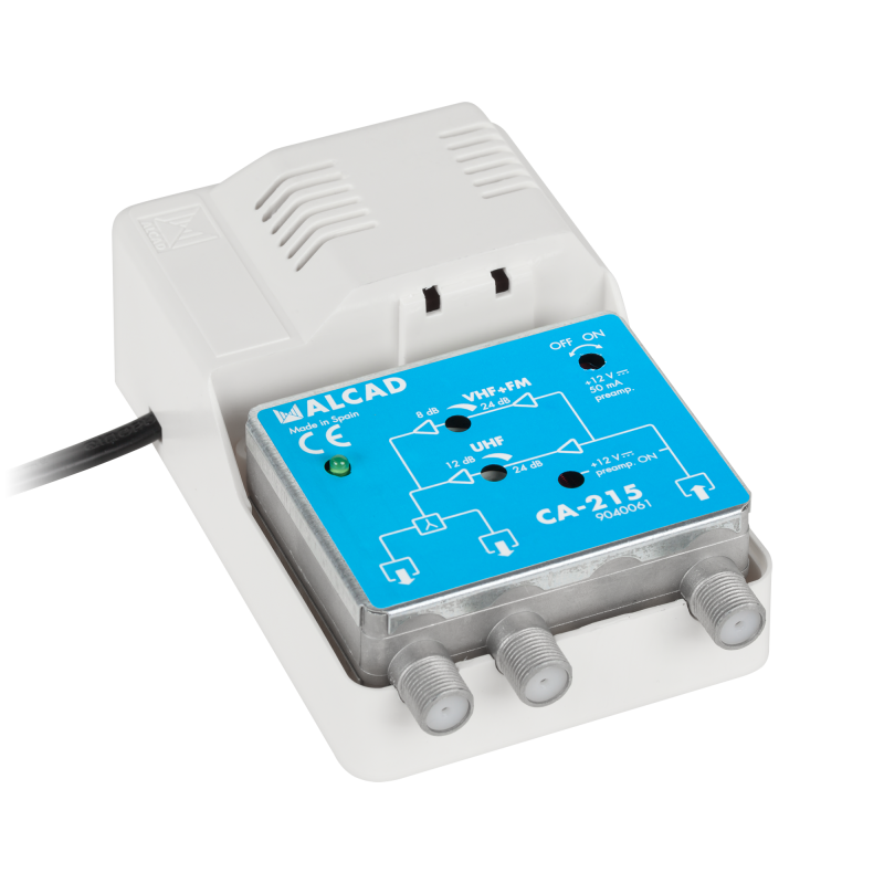 Wzmacniacz antenowy szerokopasmowy 12V CA-215 ALCAD