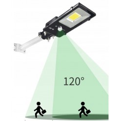 Solarna Lampa Uliczna 200W Latarnia Mocowanie Do Rury + Pilot