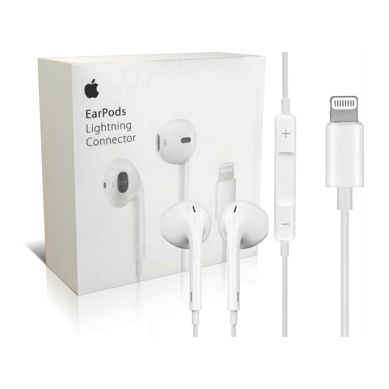 SŁUCHAWKI Apple Ipod EarPods Lightning PRZEWODOWE + PILOT