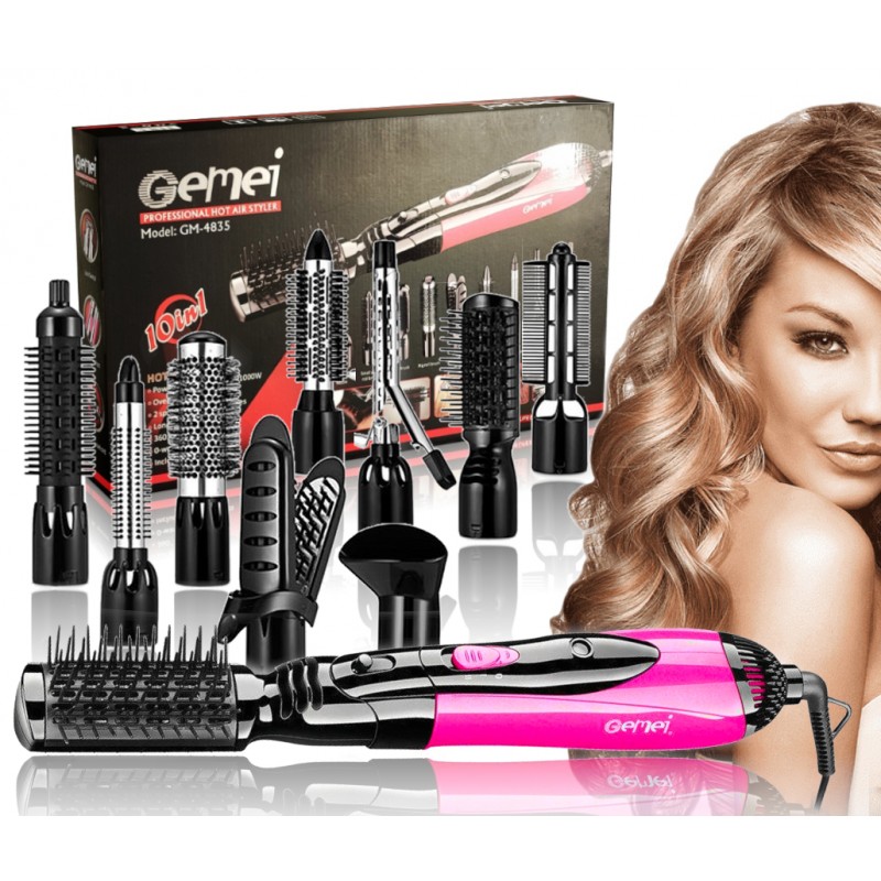 Suszarka Lokówka GEMEI 10 IN 1 GM4835 Professional Air Styler