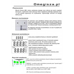 Watomierz Zużycia Prądu Miernik Energii Licznik Mocy