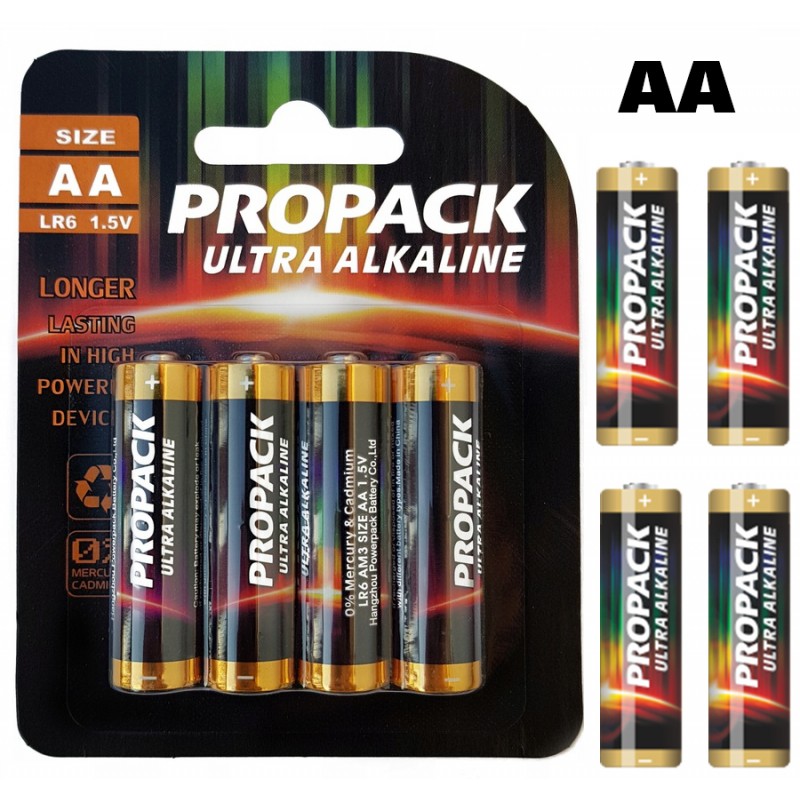 Baterie Alkaliczne Propack Ultra AA LR06 1,5V - Zestaw 4 szt