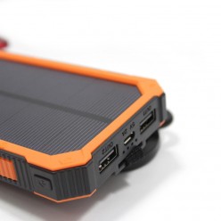 Powerbank Solarny 20 000 mAh Rozmiar XL 2xUSB microUSB 2A