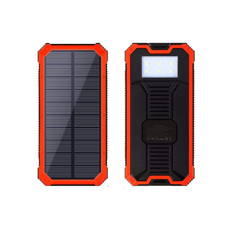 Powerbank Solarny 20 000 mAh Rozmiar XL 2xUSB microUSB 2A