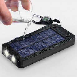 3w1 Powerbank Solarny Latarka Zapalniczka 20 000 mAh 2xUSB 2A