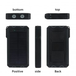 3w1 Powerbank Solarny Latarka Zapalniczka 20 000 mAh 2xUSB 2A