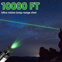 Wskaźnik Laserowy Laser Zielony Ultra Mocny 10 000 mW 532nm