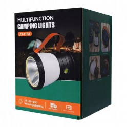 PowerBank Lampa Latarka Solarna CAMPING 3w1