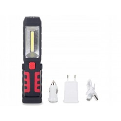 Lampa Latarka Warsztatowa 3w1 led cob Powerbank USB