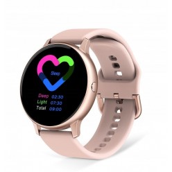 Zegarek Damski Smartwatch Złoty Róż i Silikon 2 Bransolety