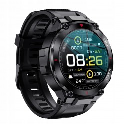 Smartwatch Męski Zegarek z GPS K37 IP68 Krokomierz, Ciśnieniomierz