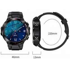 Smartwatch Męski Zegarek z GPS K37 IP68 Krokomierz, Ciśnieniomierz