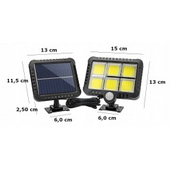 Mocna Lampa Solarna Uliczna Latarnia Halogen LED COB 120