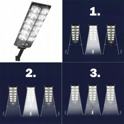 Lampa Solarna Osiedlowa Uliczna Latarnia 504 LED 1200W