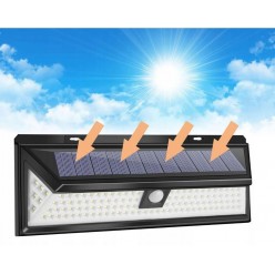 Elewacyjna Lampa Solarna Długa Ścienna z Czujnikiem Zmierzchu i Ruchu