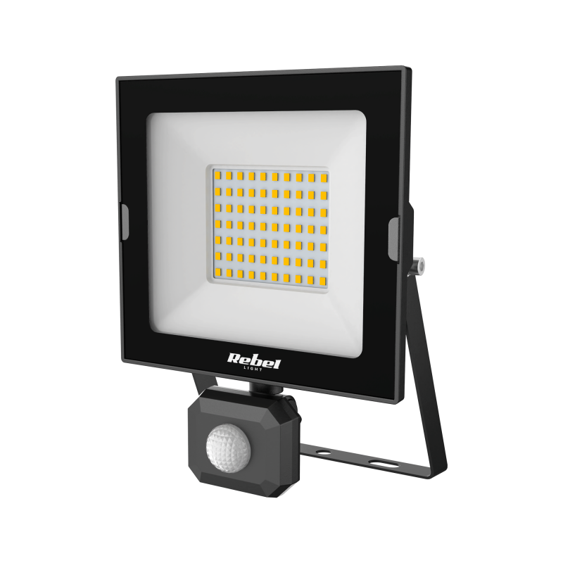 Reflektor LED 50W z sensorem zmierzchu i ruchu, 4000K, 230V