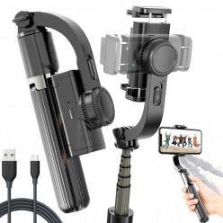 3w1 Gimbal 360° Stabilizator Obrazu Selfie Stick Statyw Tripod