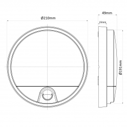 Lampa Led Z Sensorem Ruchu Mce291 W Biała