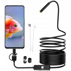 Endoskop Kamera Inspekcyjna 8mm Full HD Android USB-C 5 metrów