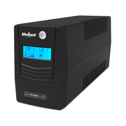 Zasilacz Awaryjny Komputerowy Ups Rebel Model Nanopower Plus 1000 ( Offline, 1000Va / 600W , 230 V , 50Hz , Lcd , Usb , Rj45 )