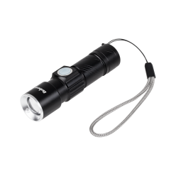 Latarka Aluminiowa  3W  (Zoom,  Wtyk  Usb)