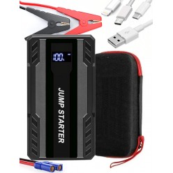 Samochodowy Jump Starter Mini 12V 800A, Latarka, Powerbank 30 000 mAh