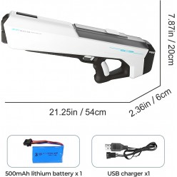 Elektroniczny Pistolet Na Wodę 850 ml Seryjne Wystrzały