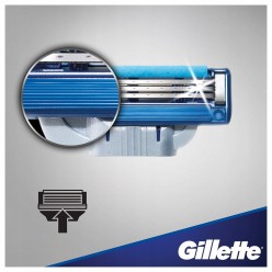 Gillette Mach3 Turbo Gilette Wkłady Nożyki Ostrza 8szt