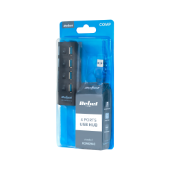 Hub Usb 3.0 4 Portowy Rebel