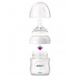 Zestaw 3x Butelka Do Karmienia Philips Avent 125ml Smoczek 0m+ Imitacja Piersi