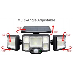 Lampa Solarna Zewnętrzny Kinkiet 192 LED Na Ścianę