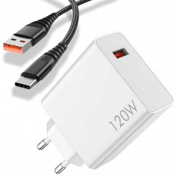 Zestaw Ładowarka Xiaomi 120W USB 3,6A z Przewodem