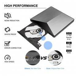 Zewnętrzny Napęd CD/DVD Nagrywarka USB 3.0 USB-C Aluminium