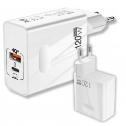 Zestaw Ładowarka i Przewody Xiaomi 120W USB-C MicroUSB Lightning 3,25A