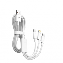 Zestaw Ładowarka i Przewody Xiaomi 120W USB-C MicroUSB Lightning 3,25A