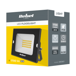 Reflektor Led 20W Rebel , 6500K,  230V