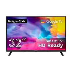 Telewizor Kruger&matz 32" Hd Google Tv,  Dvb-T2/s2/t/c   H.265 Hevc