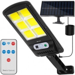 Solarna Lampa z Zewnętrznym Panelem Solarnym LED COB IP65