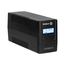 Zasilacz Awaryjny Komputerowy Ups Rebel Model Nanopower Plus 1000 ( Offline, 1000Va / 600W , 230 V , 50Hz , Lcd , Usb , Rj45 )