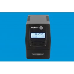 Zasilacz Awaryjny Komputerowy Ups Rebel Model Nanopower Plus 1000 ( Offline, 1000Va / 600W , 230 V , 50Hz , Lcd , Usb , Rj45 )