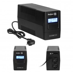 Zasilacz Awaryjny Komputerowy Ups Rebel Model Nanopower Plus 1000 ( Offline, 1000Va / 600W , 230 V , 50Hz , Lcd , Usb , Rj45 )