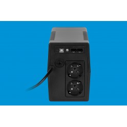 Zasilacz Awaryjny Komputerowy Ups Rebel Model Nanopower Plus 650 ( Offline, 650Va / 360W , 230 V , 50Hz , Lcd , Usb , Rj45 )