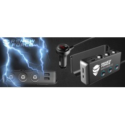 Samochodowa Ładowarka Rozdzielacz USB 120W 12/24V