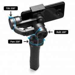 Gimbal 3-Osiowy z Bluetooth Kompatybilny z GoPro + Statyw