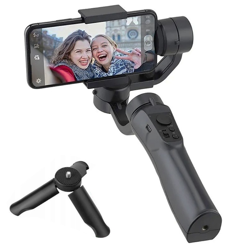 Gimbal 3-Osiowy z Bluetooth Kompatybilny z GoPro + Statyw