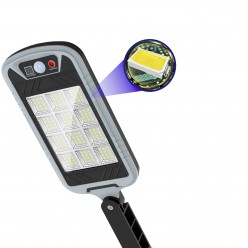 Zewnętrzna Lampa Solarna 144LED Czujnik Ruchu i Zmierzchu + 3 Funkcje