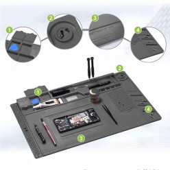 Silikonowa Mata Serwisowa do Lutowania – Organizer na Biurko, 45x30 cm